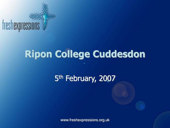 ripon college cuddesdon