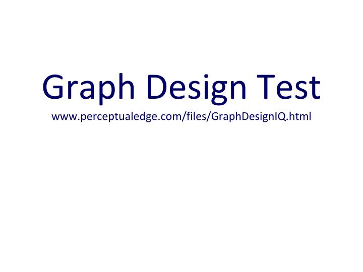 graph design test www perceptualedge com files graphdesigniq html