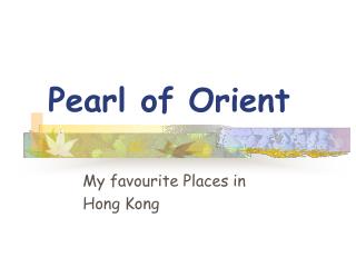 Pearl of Orient