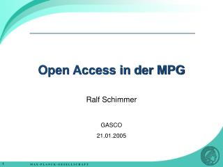 open access in der mpg