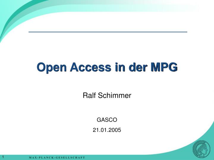 open access in der mpg