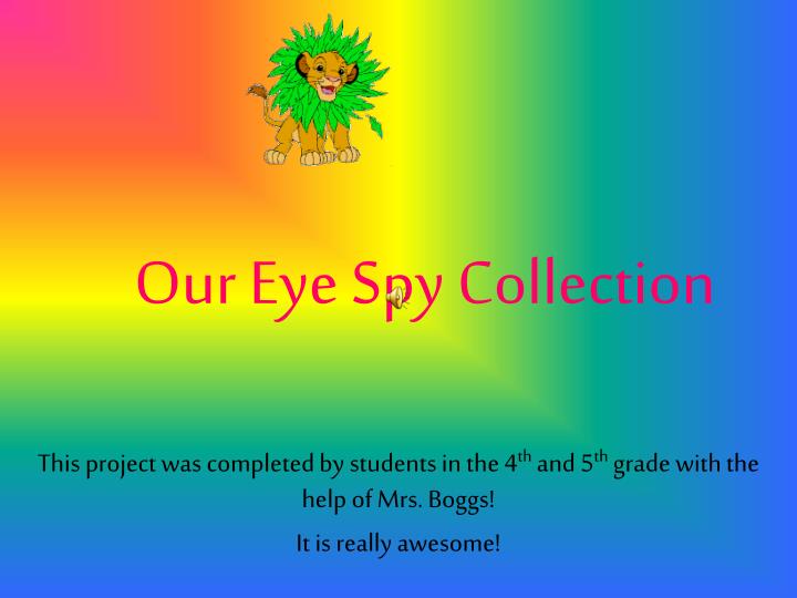 our eye spy collection