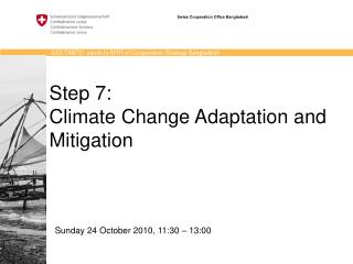 Step 7: Climate Change Adaptation and Mitigation