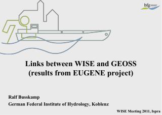 Links between WISE and GEOSS (results from EUGENE project)