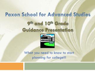 Paxon School for Advanced Studies