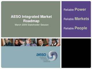 AESO Integrated Market Roadmap