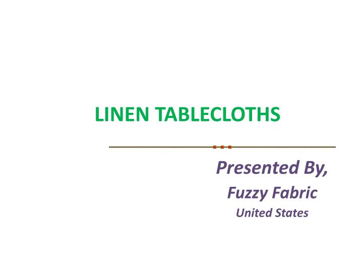 linen tablecloths