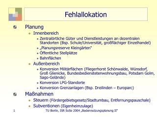 fehlallokation