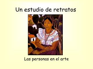 un estudio de retratos