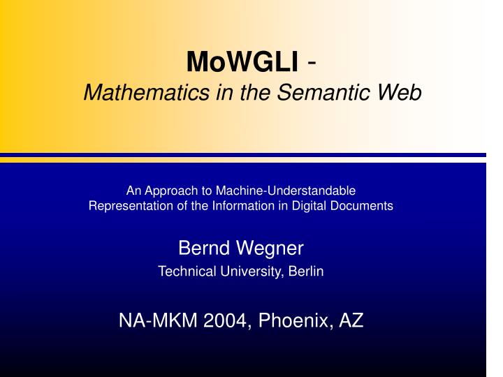 mowgli mathematics in the semantic web