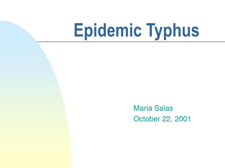 epidemic typhus