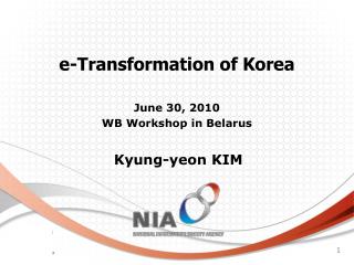 e-Transformation of Korea