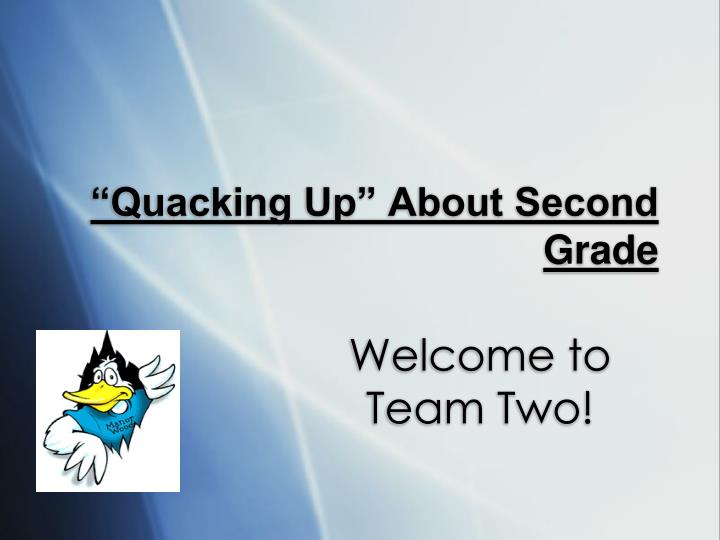 quacking up about second grade
