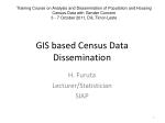 GIS based Census Data Dissemination - slide 1