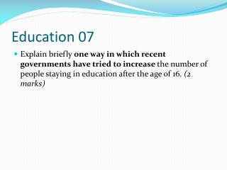 Education 07