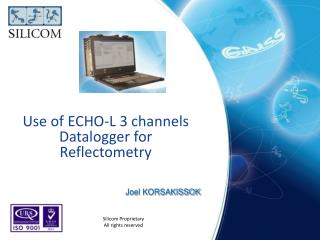 Use of ECHO-L 3 channels Datalogger for Reflectometry