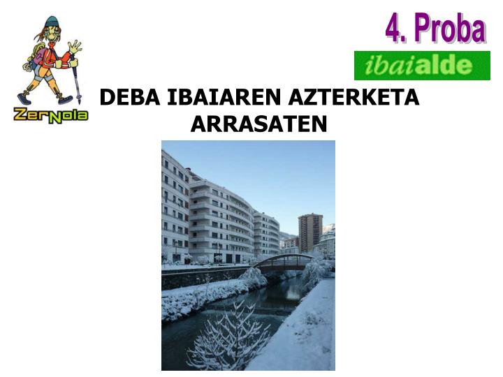 deba ibaiaren azterketa arrasaten