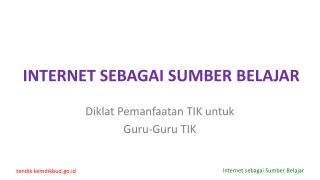 internet sebagai sumber belajar