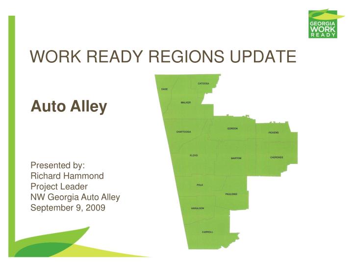 work ready regions update