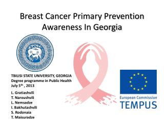 Breast Cancer Primary Prevention Awareness In Georgia