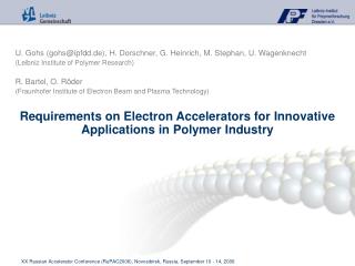 U. Gohs (gohs@ipfdd.de), H. Dorschner, G. Heinrich, M. Stephan, U. Wagenknecht