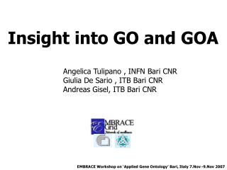 Insight into GO and GOA