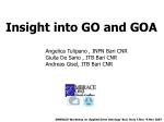 Insight into GO and GOA