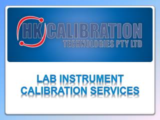 Lab Instrument Calibration Services in Sydney