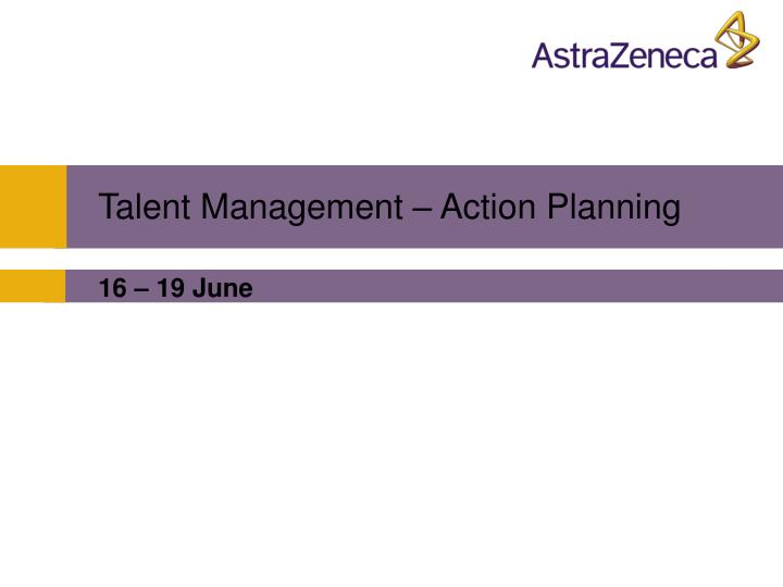 talent management action planning