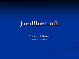JavaBluetooth