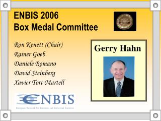 ENBIS 2006 Box Medal Committee