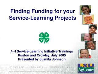 Finding Funding for your Service-Learning Projects