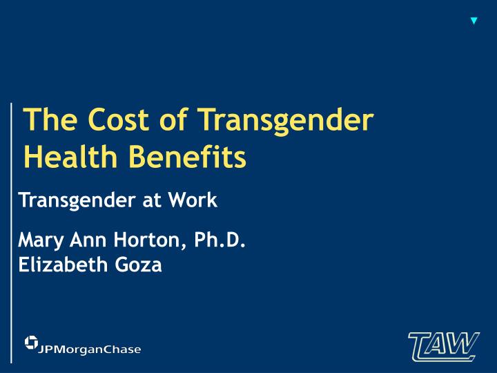 the cost of transgender health benefits