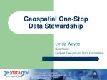 Geospatial One-Stop Data Stewardship - slide 1