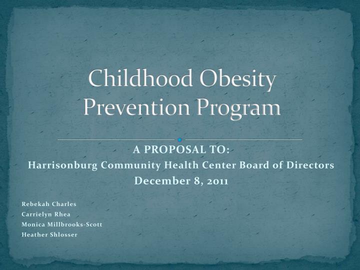 childhood obesity prevention program