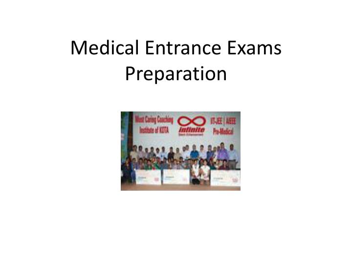 medical entrance exams preparation
