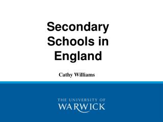 Secondary Schools in England