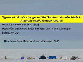 Signals of climate change and the Southern Annular Mode in Antarctic stable isotope records