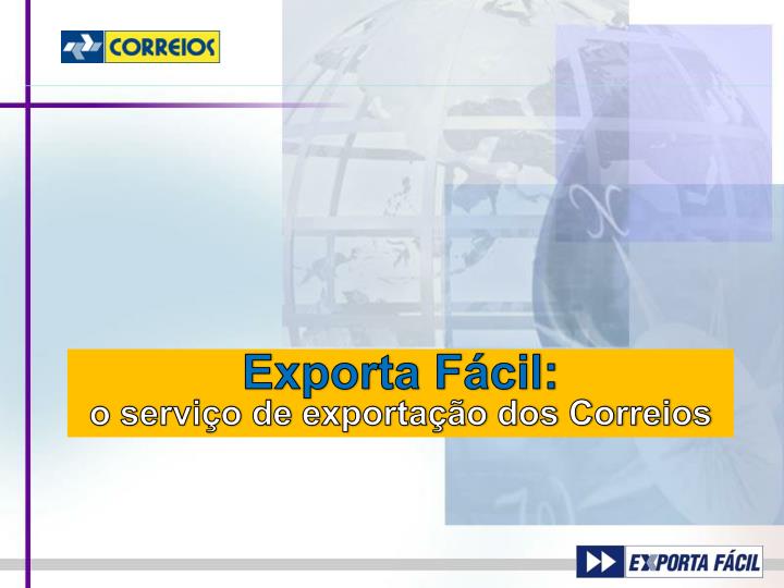 exporta f cil o servi o de exporta o dos correios