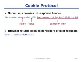 Cookie Protocol