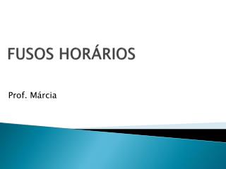 fusos hor rios