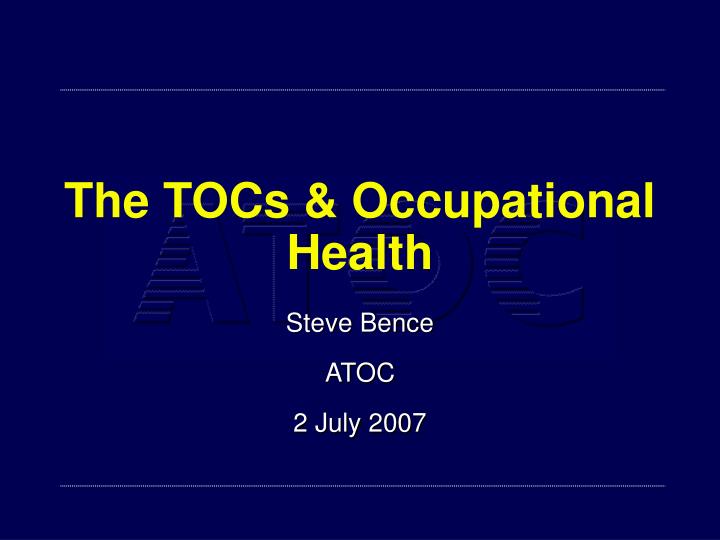 the tocs occupational health