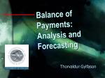 Balance of Payments: Analysis and Forecasting - slide 1