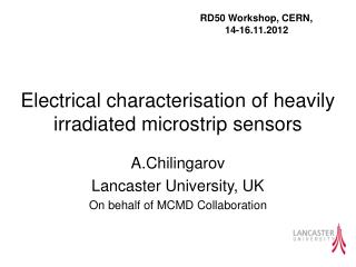 Electrical characterisation of heavily irradiated microstrip sensors