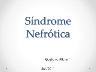 s ndrome nefr tica