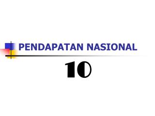pendapatan nasional
