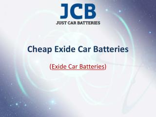 Exide Car Batteries