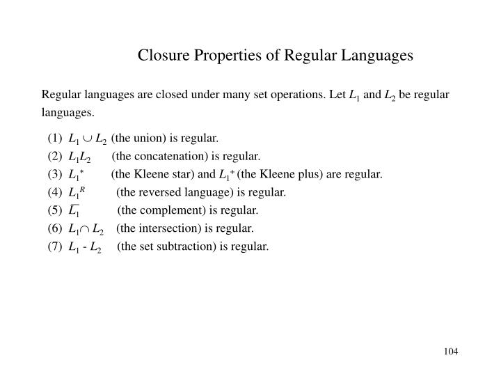 closure properties of regular languages