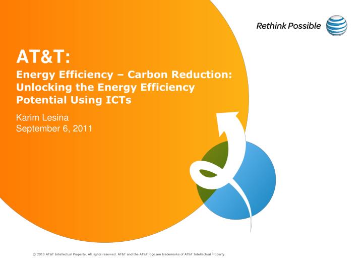 at t energy efficiency carbon reduction unlocking the energy efficiency potential using icts
