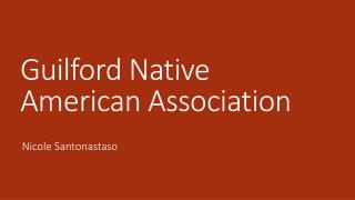 Guilford Native American Association